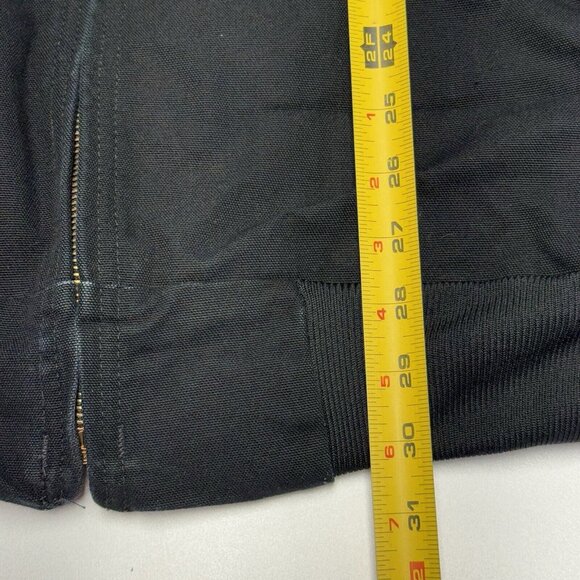 Vintage Carhartt J131 Jacket Mens XL Tall Black Full Zip Thermal Lined USA - Picture 11 of 12